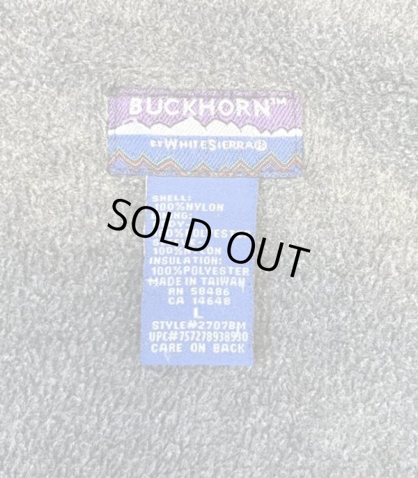 画像2: 90'S BUCKHORN by WHITE SIERRA 裏地フリース ナイロンジャケット ブラック (VINTAGE)