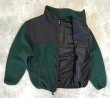 画像4: 90'S RALPH LAUREN POLO JEANS ナイロン切り替え フリースジャケット ブラック/グリーン USA製 (VINTAGE)