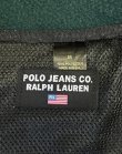 画像2: 90'S RALPH LAUREN POLO JEANS ナイロン切り替え フリースジャケット ブラック/グリーン USA製 (VINTAGE)