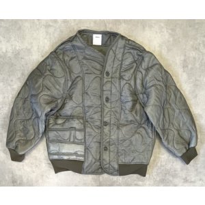画像: ODDMENT "QUILTING MA-1" アメリカ軍 キルティングライナー 解体再構築 ジャケット カーキ (REMAKE)