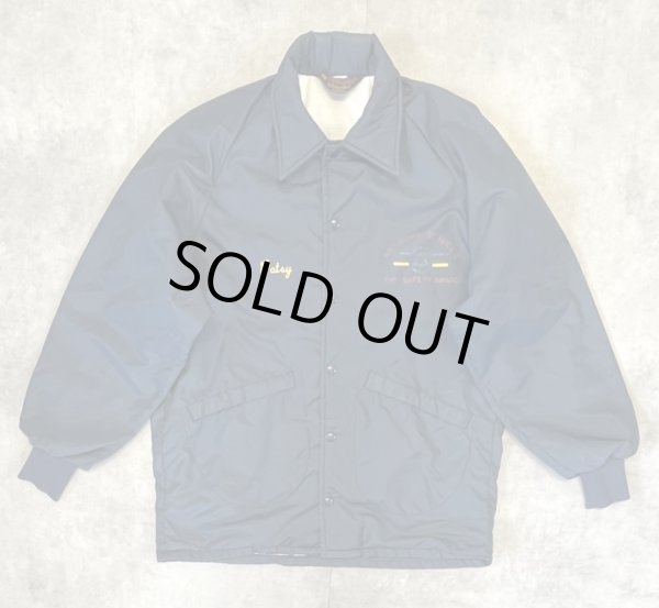 画像1: 80'S PLA-JAC by DUNBROOKE 裏地付き コーチジャケット ネイビー USA製 (VINTAGE)