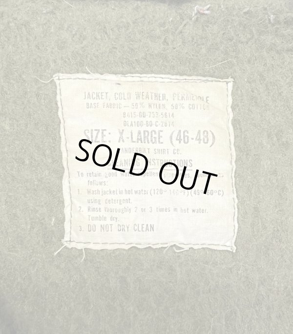 画像2: 80'S アメリカ軍 US NAVY "A-2" デッキジャケット ミリタリーグリーン (VINTAGE)