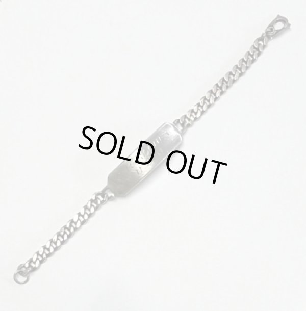 画像5: 50'S アメリカ軍 "US NAVY刻印入り" スターリングシルバー ミリタリー IDプレート チェーンブレスレット シルバー (VINTAGE)