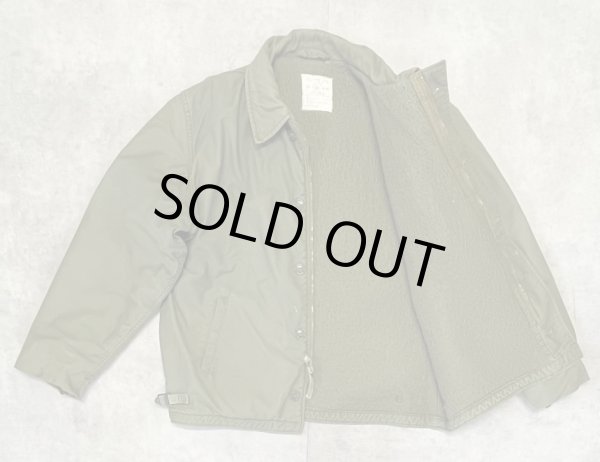 画像4: 80'S アメリカ軍 US NAVY "A-2" デッキジャケット ミリタリーグリーン (VINTAGE)