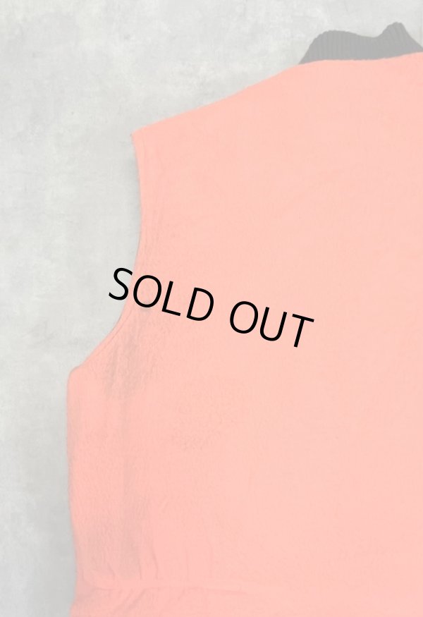 画像7: 80'S UNKNOWN リバーシブル 中綿入りベスト ダックハンターカモ/オレンジ (VINTAGE)