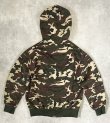画像4: 80'S UNKNOWN 裏地サーマル フルジップ ダブルフェイス スウェットパーカー カモ アルミジップ (VINTAGE)