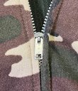 画像3: 80'S UNKNOWN 裏地サーマル フルジップ ダブルフェイス スウェットパーカー カモ アルミジップ (VINTAGE)