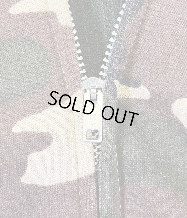 画像3: 80'S UNKNOWN 裏地サーマル フルジップ ダブルフェイス スウェットパーカー カモ アルミジップ (VINTAGE)