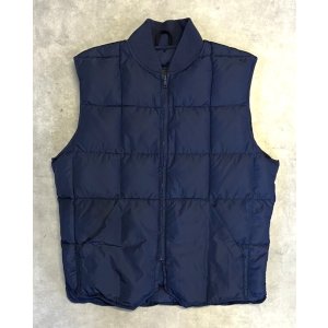 画像: 80'S EDDIE BAUER 黒タグ グースダウン ダウンベスト ネイビー (VINTAGE)