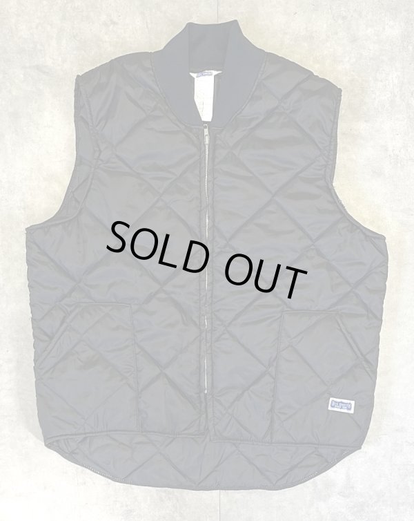 画像1: 80'S BIG SMITH 三角タグ キルティングベスト ブラック USA製 (MINT CONDITION)