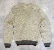 画像4: 60'S JANTZEN メタルボタン Vネック モヘアニット ナチュラル/ブラウン USA製 (VINTAGE)
