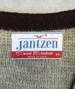 画像2: 60'S JANTZEN メタルボタン Vネック モヘアニット ナチュラル/ブラウン USA製 (VINTAGE)