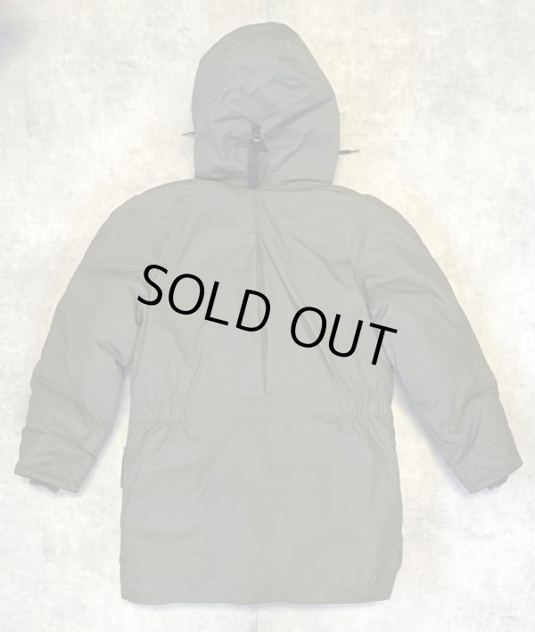 画像5: 80'S EDDIE BAUER 黒タグ リアルコヨーテファー グースダウンジャケット オリーブ USA製 (VINTAGE)