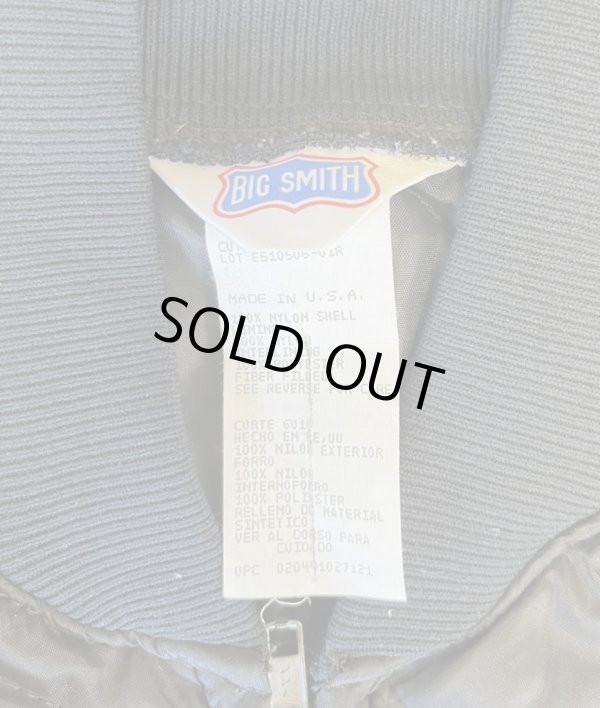 画像2: 80'S BIG SMITH 三角タグ キルティングベスト ブラック USA製 (MINT CONDITION)