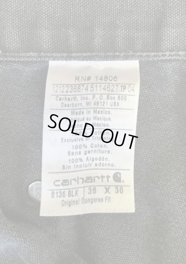 画像2: CARHARTT ダブルニー ダック ペインターパンツ ブラック W36L30 (VINTAGE)