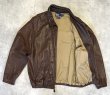画像4: 90'S RALPH LAUREN チンスト付き 裏地付き レザー ドリズラージャケット ブラウン (VINTAGE)