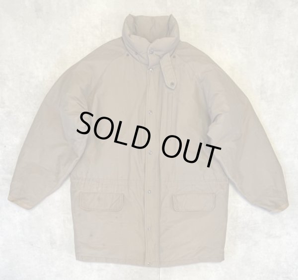 画像1: 80'S RALPH LAUREN チンスト付き ダウンジャケット ダークベージュ (VINTAGE)