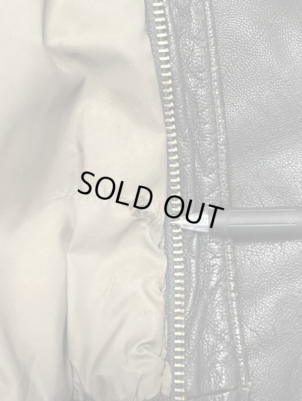 画像6: 80'S LL Bean "A-2" レザー フライトジャケット ダークブラウン USA製 (VINTAGE)