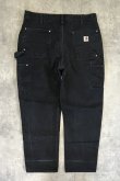 画像4: CARHARTT ダブルニー ダック ペインターパンツ ブラック W38L30 USA製 (VINTAGE)
