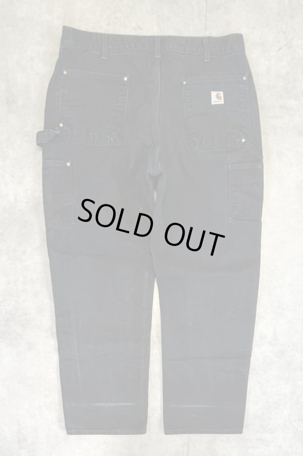 画像4: CARHARTT ダブルニー ダック ペインターパンツ ブラック W38L30 USA製 (VINTAGE)