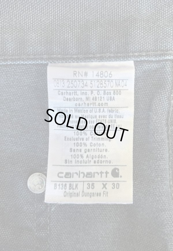 画像2: CARHARTT ダブルニー ダック ペインターパンツ ブラック W35L30 (VINTAGE)