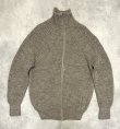 画像1: 80'S LL Bean ブリティッシュウール ドライバーズニット ダークベージュ イングランド製 (VINTAGE)