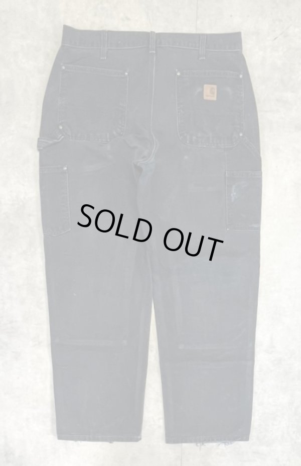 画像3: CARHARTT ダブルニー ダック ペインターパンツ ブラック W35L30 (VINTAGE)