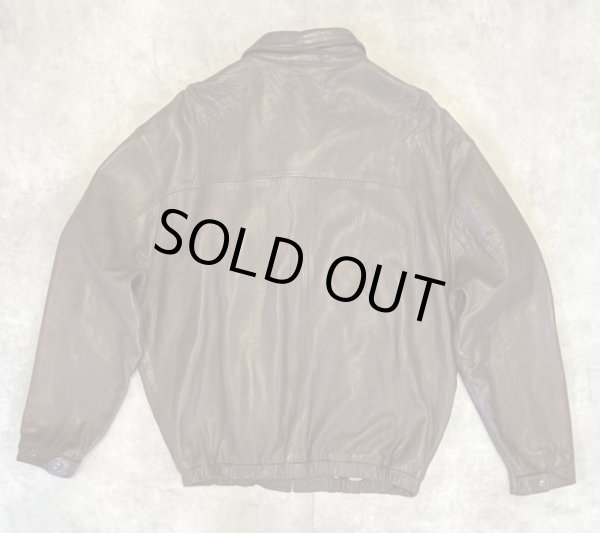 画像5: 90'S RALPH LAUREN チンスト付き 裏地付き レザー ドリズラージャケット ブラウン (VINTAGE)