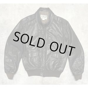 画像: 80'S LL Bean "A-2" レザー フライトジャケット ダークブラウン USA製 (VINTAGE)