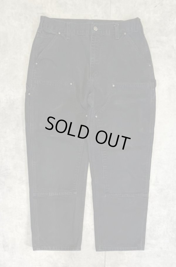 画像1: CARHARTT ダブルニー ダック ペインターパンツ ブラック W36L30 (VINTAGE)