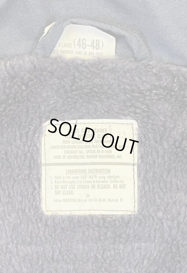 画像2: 90'S アメリカ軍 US NAVY "A-2" アラミド デッキジャケット ネイビー (VINTAGE)