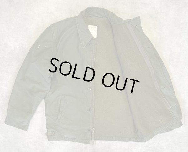 画像4: 80'S アメリカ軍 US NAVY "A-2" デッキジャケット ミリタリーグリーン (VINTAGE)