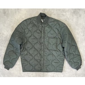 画像: 00'S アメリカ軍 USAF "CWU-9/P" キルティング ライナージャケット セージグリーン (DEADSTOCK) 