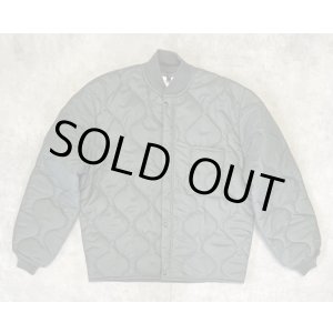 画像: 00'S アメリカ軍 USAF "CWU-9/P" キルティング ライナージャケット セージグリーン (DEADSTOCK) 