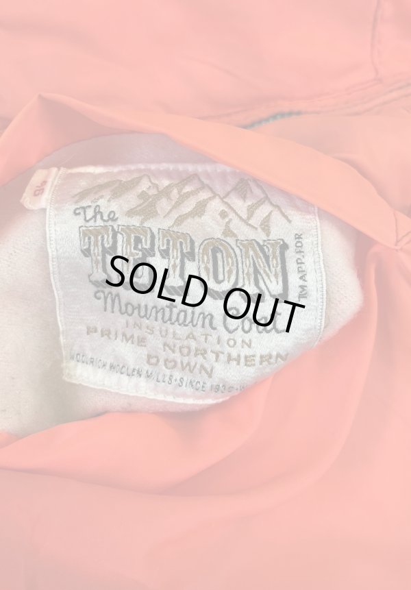 画像2: 70'S WOOLRICH WOOLEN MILLS "THE TETON" リバーシブル ダウンベスト TALONアルミジップ タン/オレンジ (VINTAGE)