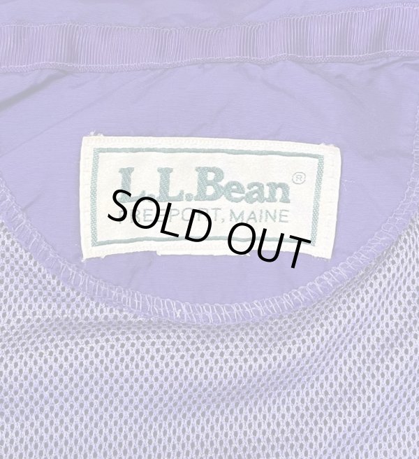 画像2: 90'S LL Bean ナイロン バギーズジャケット ネイビー/パープル (VINTAGE)