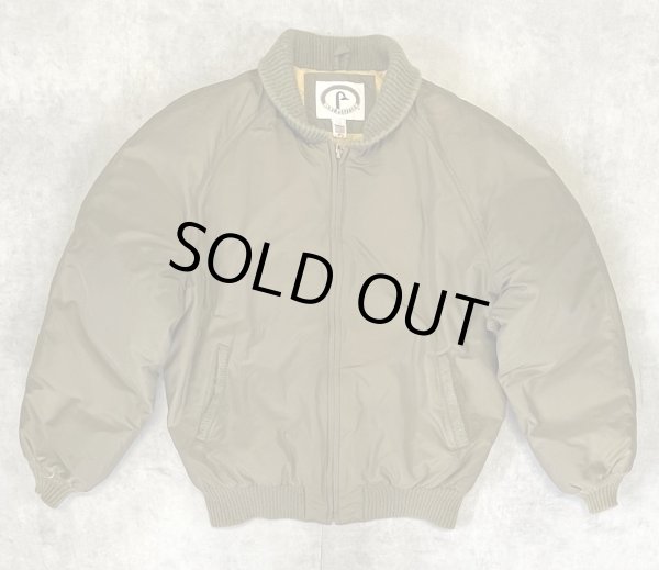 画像1: 80'S BERT PULITZER "ALL PURPOSE" グースダウン ダウンジャケット カーキ USA製 (VINTAGE)