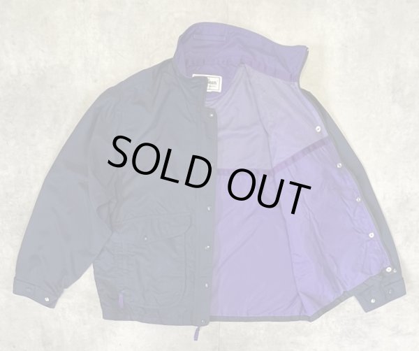 画像3: 90'S LL Bean ナイロン バギーズジャケット ネイビー/パープル (VINTAGE)