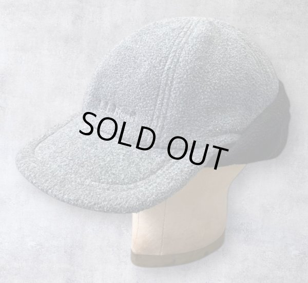 画像1: 90'S LL Bean "POLARTEC" 耳当て付き 2WAY フリースキャップ グレー USA製 (VINTAGE)