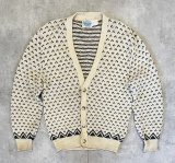 画像: 80'S ROYAL NORTH MILLS OUTFITTERS ニットカーディガン バーズアイ柄 USA製 (VINTAGE) 