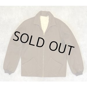 画像: 60'S UNKNOWN オープンカラー ハの字ポケット ウール スポーツジャケット TALONジップ ブラウン (VINTAGE)