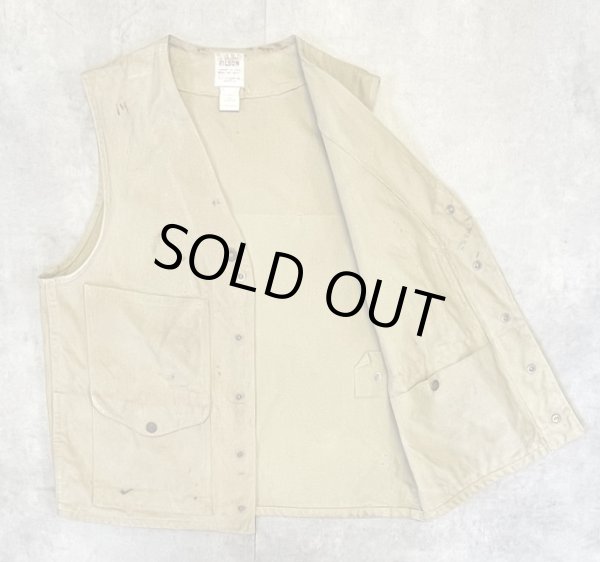 画像3: 80'S C.C.FILSON キャンバス ハンティングベスト ベージュ USA製 (VINTAGE)