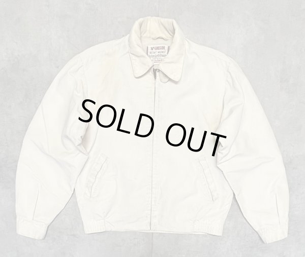 画像1: 60'S McGREGOR "NYLON ANTI-FREEZE" 裏地付き ドリズラージャケット ホワイト USA製 (VINTAGE)