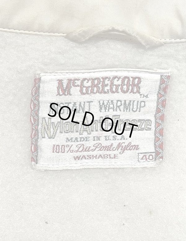 画像2: 60'S McGREGOR "NYLON ANTI-FREEZE" 裏地付き ドリズラージャケット ホワイト USA製 (VINTAGE)