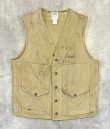 画像1: 80'S C.C.FILSON キャンバス ハンティングベスト ベージュ USA製 (VINTAGE)