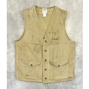 画像: 80'S C.C.FILSON キャンバス ハンティングベスト ベージュ USA製 (VINTAGE)