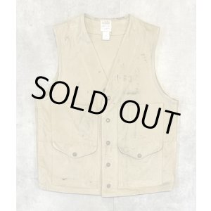 画像: 80'S C.C.FILSON キャンバス ハンティングベスト ベージュ USA製 (VINTAGE)