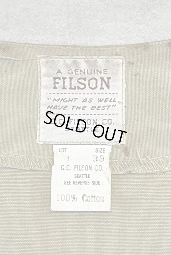 画像2: 80'S C.C.FILSON キャンバス ハンティングベスト ベージュ USA製 (VINTAGE)