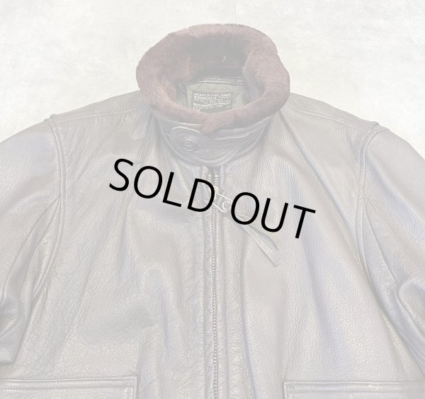 画像3: 60'S アメリカ軍 US NAVY "G-1" 黒タグ MIL-J-7823C(WEP) レザー フライトジャケット ブラウン (VINTAGE) 