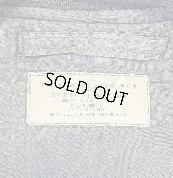 画像2: 70'S アメリカ軍 USAF "CWU-7/P" ユーティリティジャケット セージグリーン (VINTAGE) 